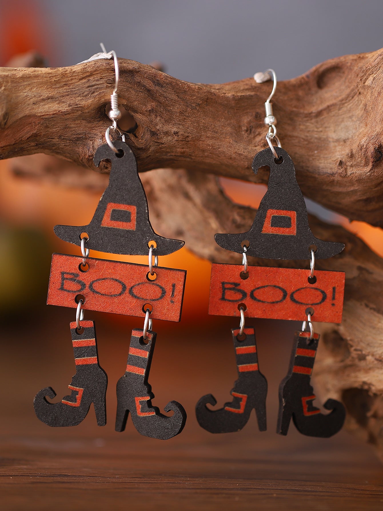 Wholesale  Gothic Witch Hat Boots Pendant Earrings